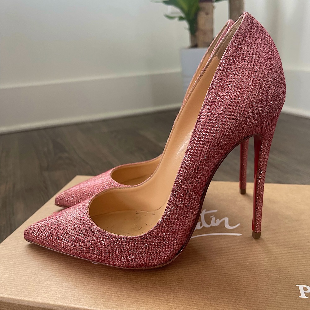 Pink Sparkly Christian Louboutin Heels